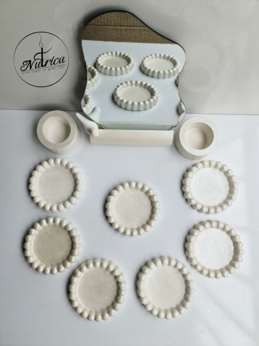 هفتسین طرح مروارید سنگ مصنوعی شمعدونی فانوسی