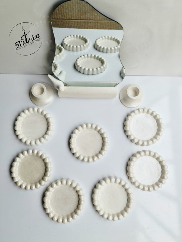 هفتسین طرح مروارید سنگ مصنوعی شمعدونی قلمی