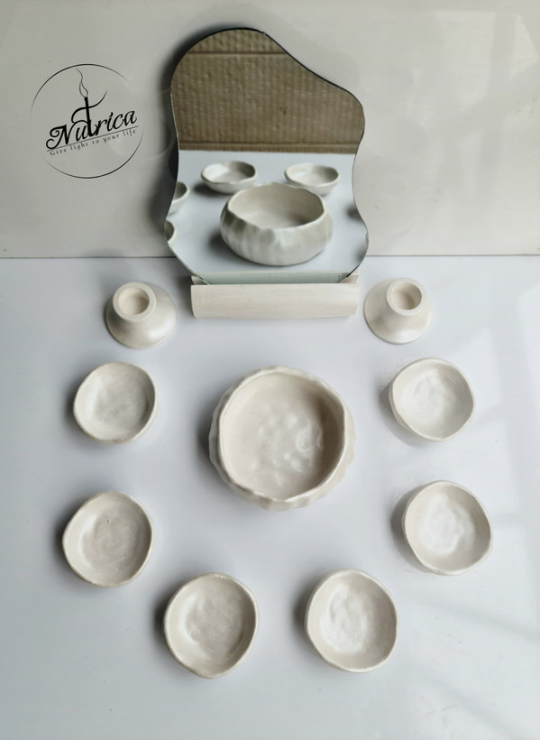 هفت سین طرح کاسه دفرمه کوچک سنگ مصنوعی