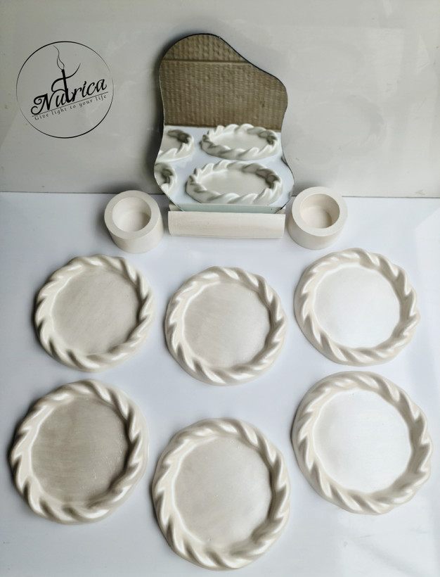 هفتسین طرح طنابی سنگ مصنوعی شمعدونی فانوسی